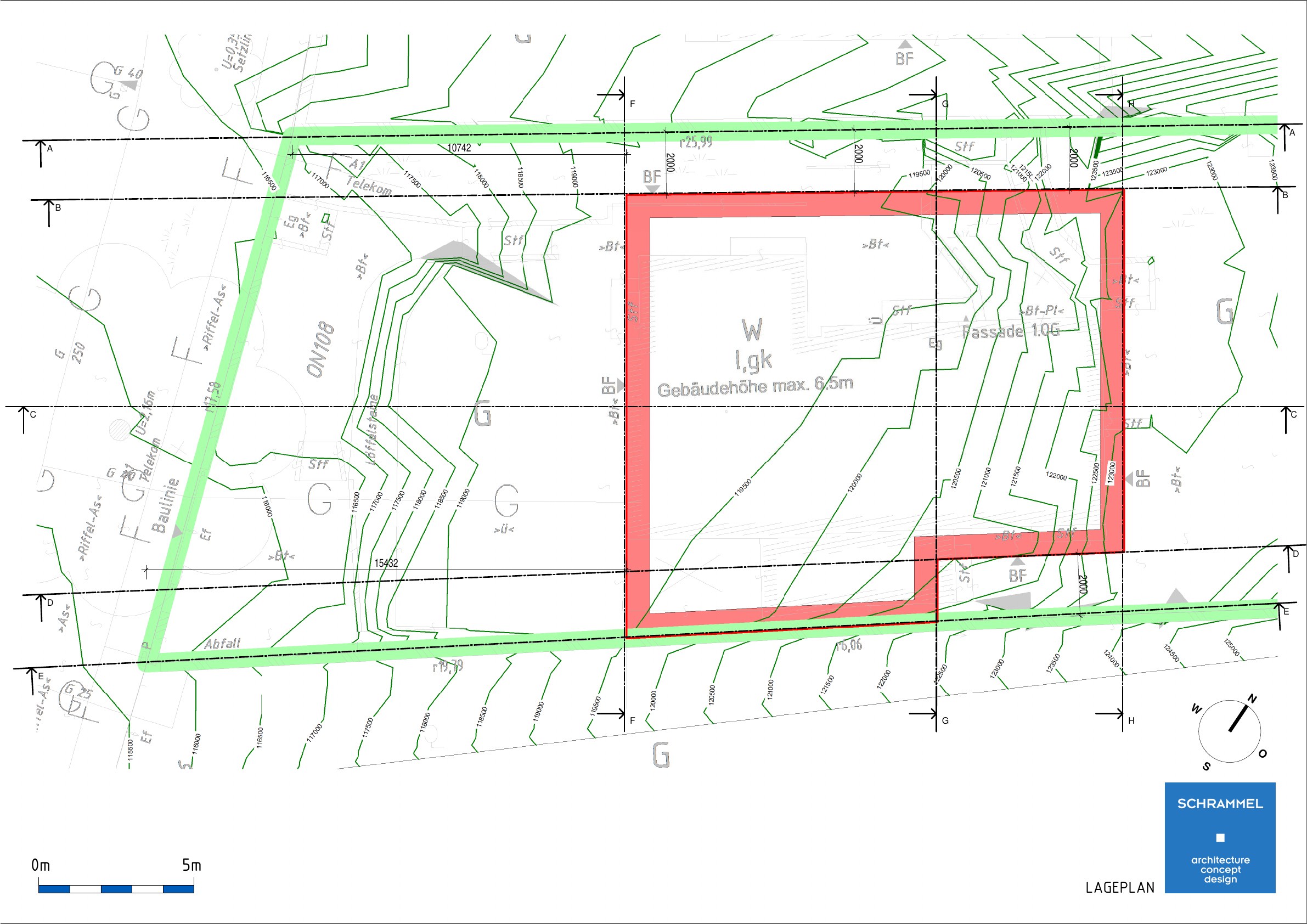 Topografischer Lageplan